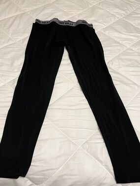 32 Degrees Black Heat Branded Thermal Leggings